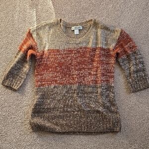 Christopher & Banks 3/4 Sleeve Sweater